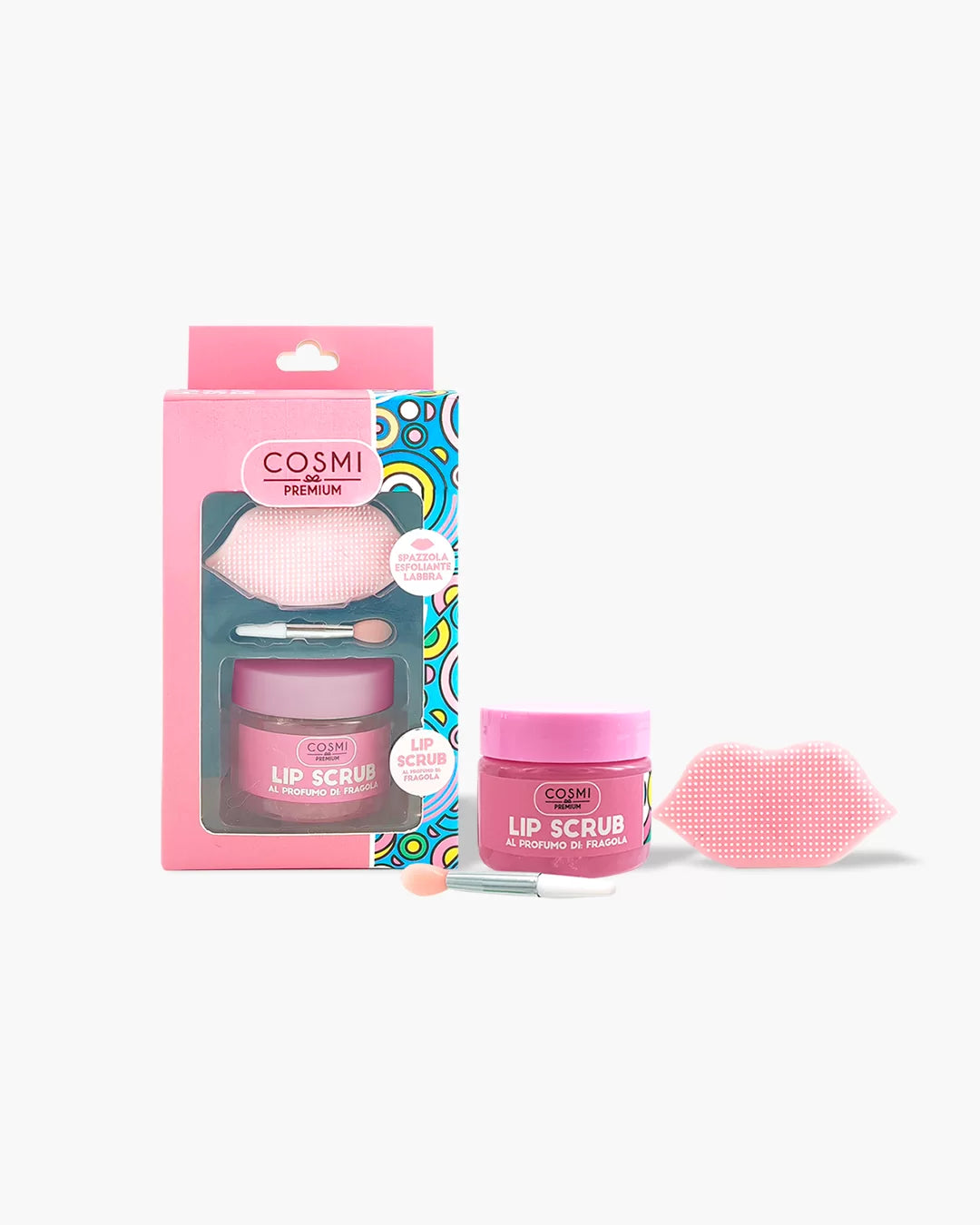 KIT EXFOLIANTE DE LABIOS CON ESPONJA DE SILICONA DE COSMI PREMIUM