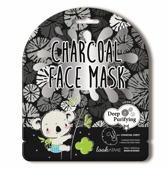 MASCARILLA FACIAL LIMPIEZA PROFUNDA  CON EXTRACTO DE CARBÓN DE LA MARCA COREANA  LOOKATME