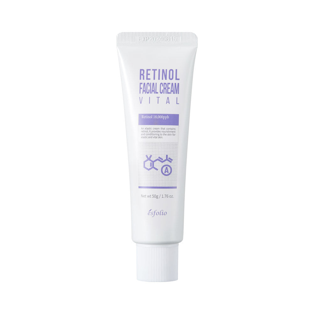 CREMA FACIAL REAFIRMANTE Y ANTIARRUGAS  CON RETINOL DE ESFOLIO